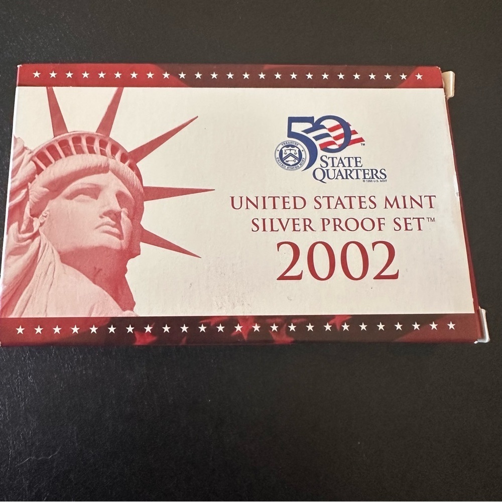 2002 United States Mint Silver Proof Set in original packaging with COA